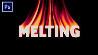 TUTORIAL EFEK TEKS MELELEH/MELTING TEXT EFFECT DI ADOBE PHOTOSHOP