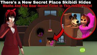 THERE'S A NEW SECRET PLACE HIDING MASHA AND THE BEAR HORROR TOILET SKIBIDI HIDING IN THE BATHROOM