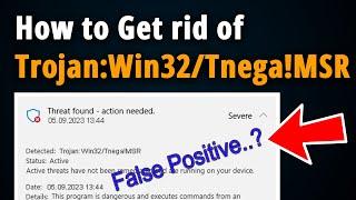 How to Get rid of Trojan:Win32/Tnega!MSR? [ Easy Tutorial ]