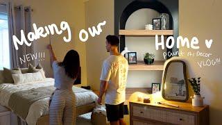 Making the house our HOME!! Paint + Decor vlog 