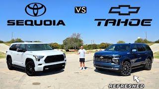 BIG BOSSES! -- 2025 Chevy Tahoe vs. 2025 Toyota Sequoia: Comparison