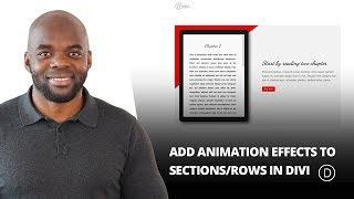 How to Add Animation Effects to Sections or Rows in Divi