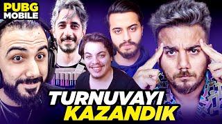 TURNUVA' DA BİRİNCİ OLDUK  30 YOUTUBER EFSANE KAPIŞMA! - PUBG Mobile