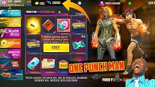  NEW ONE PUNCH MAN EVENT || ONE PUNCH MAN FADED WHEEL FREE FIRE  || NEW FADED WHEEL FIRE FIRE 