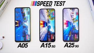 Speed & Performance Test: Samsung A05 vs. A15 vs. A25 Comparison!