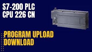 Program Upload Download in CPU 226 CN