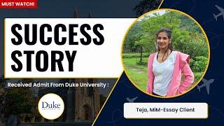 MiM-Essay Client Review - Duke University