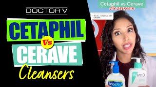 Doctor V - Cetaphil Vs Cerave Cleansers | Skin of Colour | Brown or Black Skin | #shorts