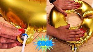 HOW TO INFLATE & DEFLATE A FOIL BALLOON USING A STRAW | HOW TO BLOW UP A FOIL BALLOON WITHOUT HELIUM