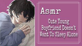 ASMR (ENG/INDO SUBS) Cute Young Boyfriend Doesn't Want To Sleep Alone [Japanese Audio]