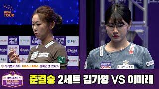 [SemiFinal] Ga-young KIM(KOR) VS Mi-rae LEE(KOR) SET2 [High1 Resort LPBA Championship 2024]