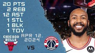 Jevon Carter player Full Highlights vs WIZARDS NBA Regular season game 12-04-2024