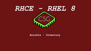 RHCE RHEL 8 - Ansible - Inventory (Create a static host inventory file)