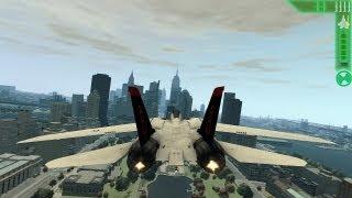 Grand Theft Auto IV - F-14D Super Tomcat (JET COMBAT SCRIPT)(MOD) HD