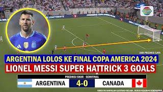  LIVE EN VIVO~Semifinal | ARGENTINA VS CANADA | Copa America 2024 | Lionel Messi Hattrick~Ilustrasi