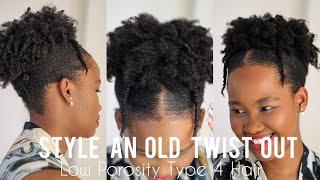 Restyle An Old Twist Out | Easy Beginner Hairstyle -Heatless | South African Natural Up-Do Hairstyle