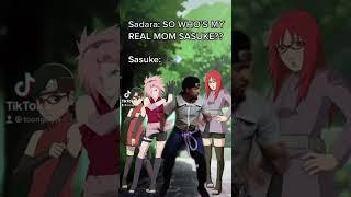 Who is Sadara’s mom? SAKURA? Or KARIN?? #narutocosplay #sasuke #boruto #animememe #animefunny