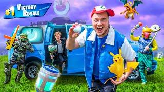 FORTNITE x POKEMON In REAL LIFE! 24 Hour Battle Royal!