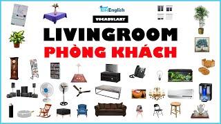 Học từ vựng tiếng anh chủ đề Phòng khách | Living room vocabulary | TBA English