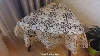 How to crochet square tablecloths