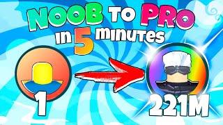 NOOB To PRO in 5 MINUTES Anime Warriors Simulator #2 | +2.69M DMG in 1 SECOND | ROBLOX