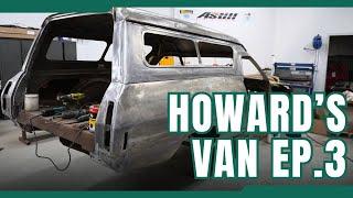 Paint Stripping & Rust Repairs #3 How much rust do they find on Howards XC Panel Van?