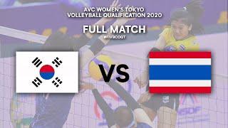 KOR vs. THA - Full Match | AVC Women's Tokyo Volleyball Qualification 2020