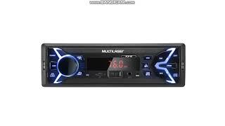 Som Automotivo Multilaser Pop BT Bluetooth - MP3 Player Rádio FM USB Micro SD Auxiliar