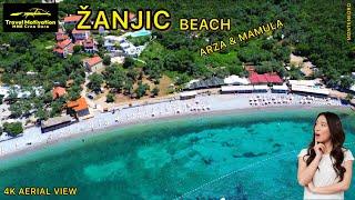 ŽANJICE plaža na LUŠTICI, Arza i Mamula Jul 2024 - Žanjic Beach, Arza & Mamula [4K Aerial View] MNE