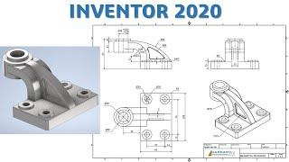 Inventor 2020 Tutorial #151 | 3D Model Basic Beginner