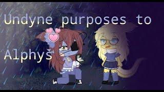 Undyne purposes to Alphys|Undertale|gacha club| original skit|Alphyne read desc pls