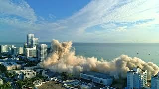 Implosion of the Deauville Hotel Miami Beach Florida Dean Bush (Licensed FAA drone operator)