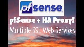 pfSense setup with HA Proxy
