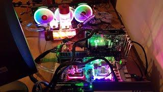 Custom loop Watercooled Dual Xeon v3 X99 Aliexpress PC....and some RGB