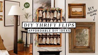 DIY THRIFT FLIP HOME DECOR + FURNITURE 🪚  Budget Friendly Home Decor Hacks!