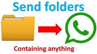 How to send folders through whatsApp | New advance feature