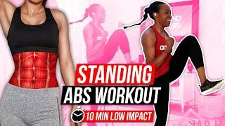 STANDING Abs Workout  10 Min Low Impact