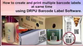 How to Generate Design Make Create and print multiple barcode Labels Barcode