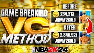 *NEW* NBA 2K24 GAME BREAKING VC GLITCH! 500K FOR FREE! HOW TO GET VC FAST! VC GLITCH 2K24!