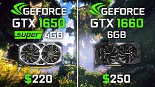 GTX 1650 Super vs GTX 1660 Test in 10 Games in 2021