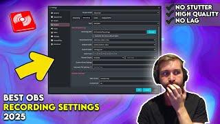 Best OBS Recording Settings 2024/2025 1080P/1440P/4K 60FPS + NO LAG (OBS Newest Update)