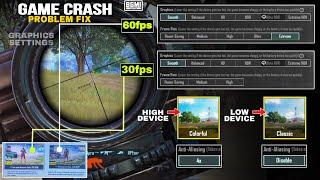 Game Crash problem Fix & No Lag Graphics settings in BGMI - PUBGm