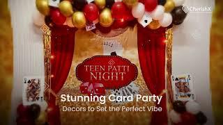 Stunning Card Party Decorations for Diwali Party | Book Online at CherishX.com