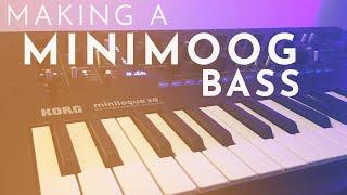 Making a Minimoog Bass (Kraftwerk inspired) - Patch from scratch