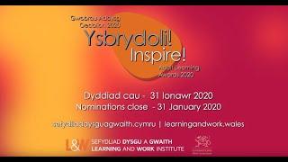 Learning and Work Cymru - Inspire! Adult Learning Awards 2020 nominations open - promotional film