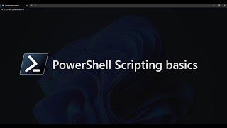 Basic scripting powershell for beginners