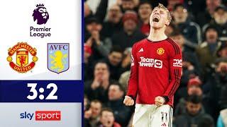 Hojlund bringt Old Trafford zum Beben! | ManchesterUnited - Aston Villa | Highlights - PremierLeague