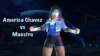 America Chavez vs Maestro (Battlegrounds) | MCOC