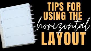 How to use a Horizontal Happy Planner Layout for Beginners - Ideas, Tips, Tricks & More