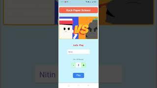 Rock_Paper_Scissor Game Using React Native(Expo)